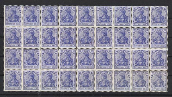 MiNr. 87 II postfrisch **, Einheit mit 36 Marken  (s24141)