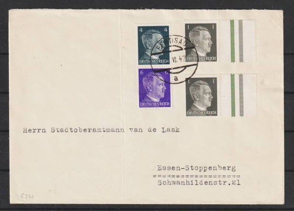 MiNr. S 290, 781 auf Brief PERTISAU  5.VI.42  (s24141)