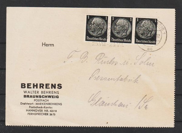 MiNr. 512 MeF auf Drucksache  29.7.40     (S24147)