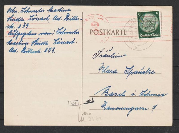 Postkarte  LÖRRACH 19.1.43, Zensurstempel  (s24147)
