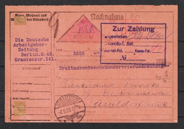 Freipost Stempel Eich-Typ D3 BERLIN 4.5.23   (s24155)