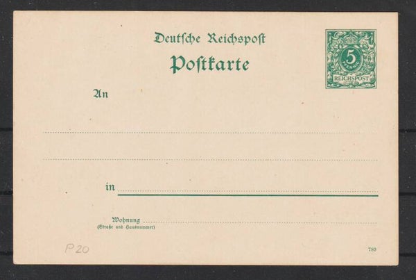 Ganzsache P 20   (s24159)