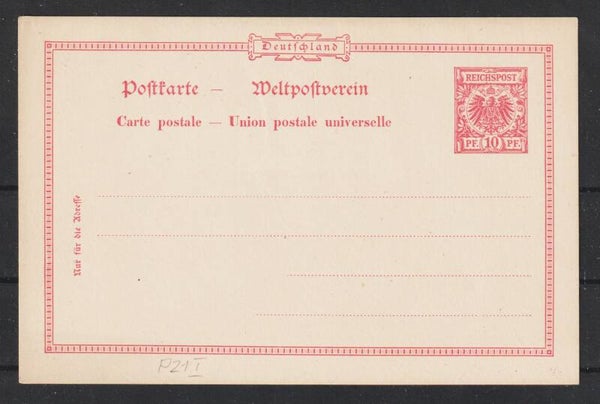 Ganzsache P 21 I   (s24159)