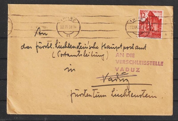 MiNr. 715 EF auf Brief WIEN 22.IX.39  (s24161)