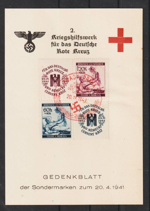 B&M Gedenkblatt zum "2. Kriegshilfswerk für das Deutsche Rote Kreuz" (s24167)