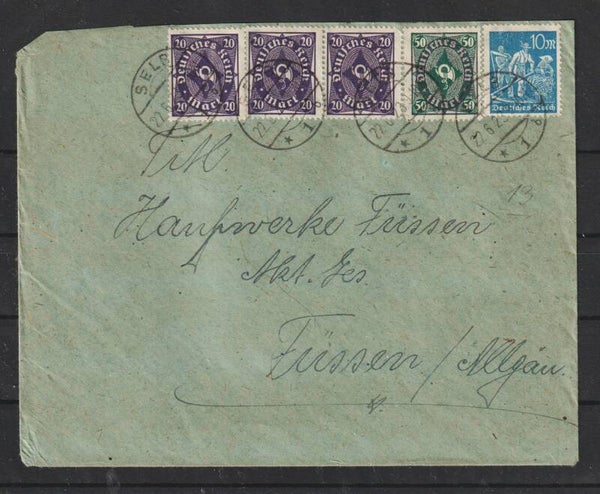 MiNr- 230, 209, 239 auf Brief  SELB 22.6.23  (s24168)