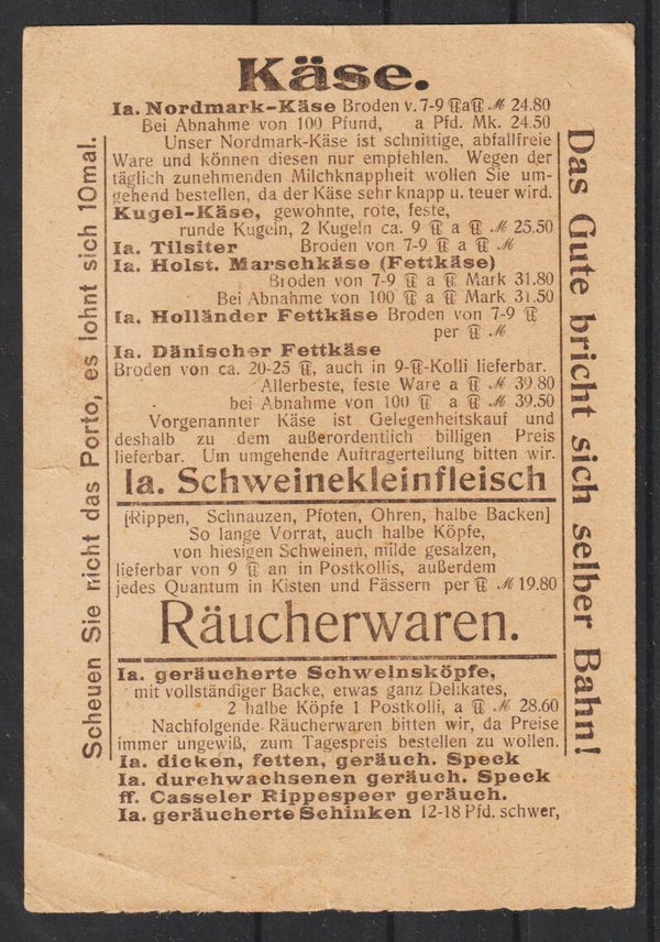 Drucksache "Lebensmittel-Versandhaus Seibold"  NORTORF  29.6.22      (s24170)