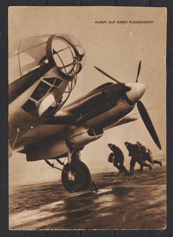 Propagandakarte "Alarm auf einem Fliegerhorst"  (s24171)