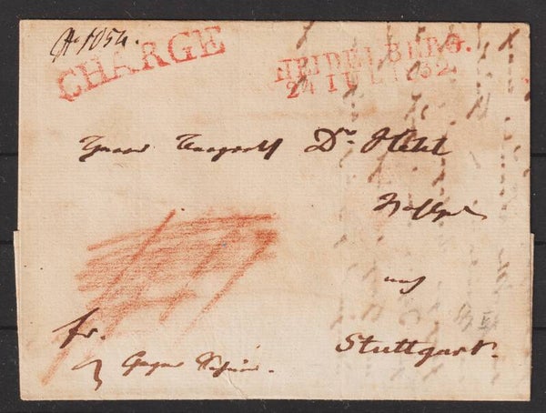 Einschreiben Brief  HEIDELBERG 24.JUL1832  (s24175)