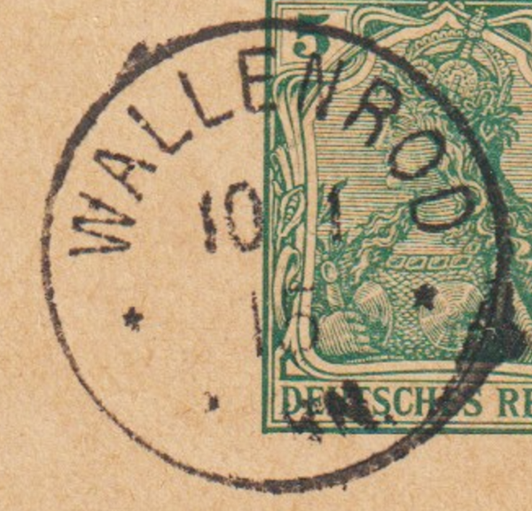 Ganzsache P 90  WALLENROD  10.1.15  (s24175)