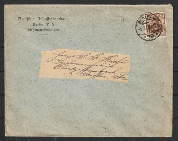 MiNr. 84 II EF, portogerechte Drucksache, BERLIN 5.7.18  (s24182)