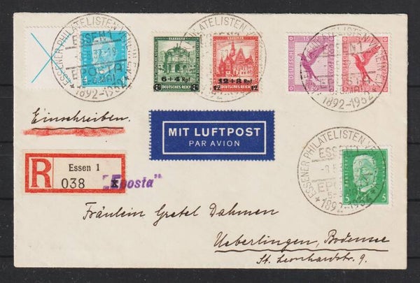LUPO Brief "EPOSTA" Mit Flugpost Konstanz"  (s24191)
