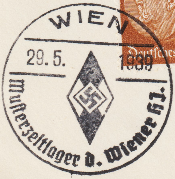 SST "WIEN 29.5.39 Musterzeltlager der Wiener HJ"  (s24192)