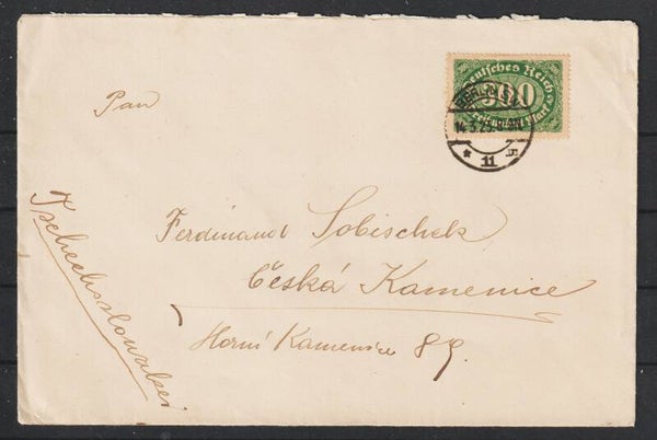 MiNr. 249 auf Brief  BERLIN 14.3.23  (s24198)