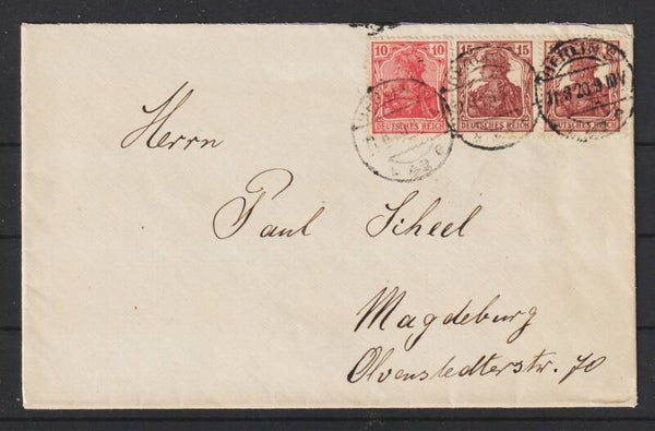 MiNr. 100, 86 auf Brief  BERLIN 11.8.20  (s26004)