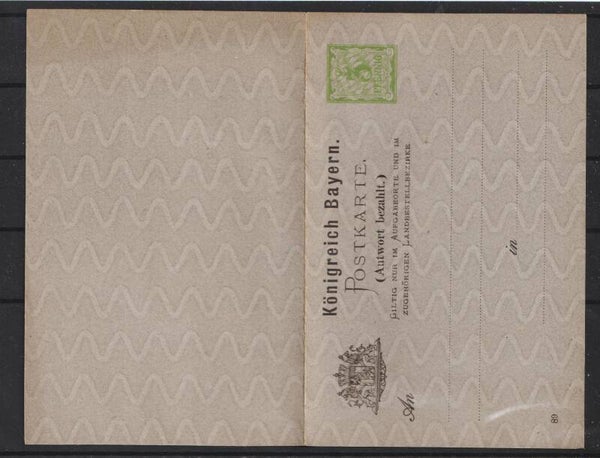 Ganzsache Bayern P 35  (s26011)