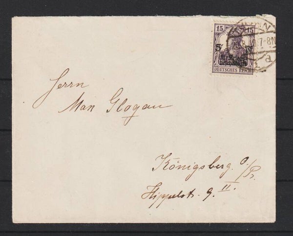 MiNr. 106 EF auf Brief THORN 20.8.19   (s26012)