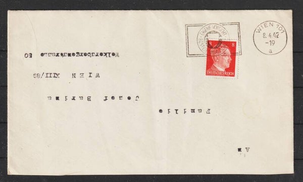 MiNr. 786 auf Brief WIEN 08.4.42  (s26016)