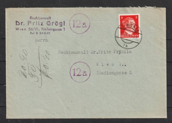 MiNr. 786 auf Brief WIEN 13.IX.44  (s26016)