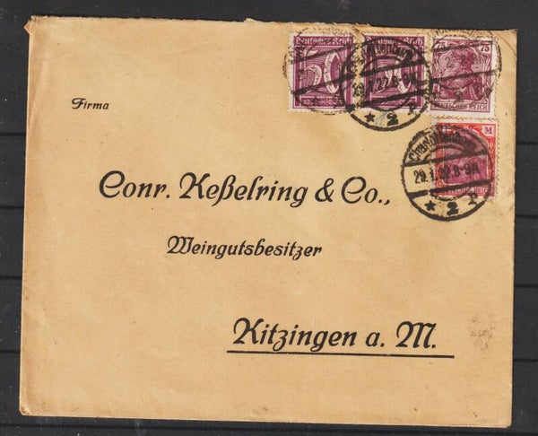 portogerechter Brief bis 100g CHARLOTTENBURG  29.1.22  (s26022)