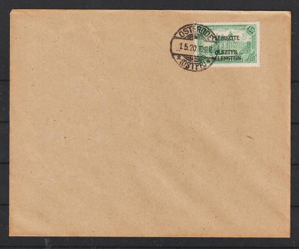 MiNr. 11 auf Blanko Brief  OSTERODE (OSTPR.)  1.5.20  (s26024)