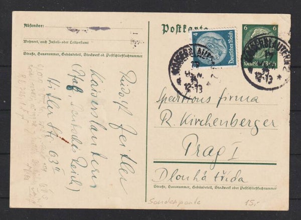 Ganzsache P 226  + MiNr. 514   KAISERSLAUTERN 17.JAN 35  (s26024)