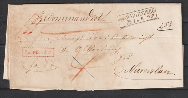 Einschreiben Brief POLN: WARTENBERG 26.1. (s26025)