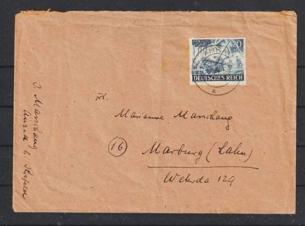 MiNr. 838 auf Brief,  ANRATH 15.6.43  (s26026)