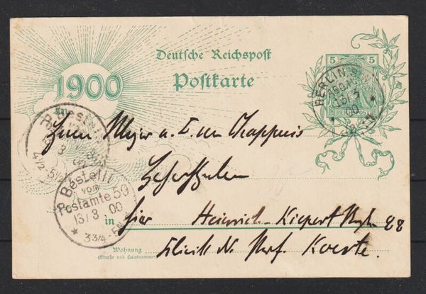 Ganzsache P 43 II  Aae  BERLIN ABG.H. 13.3.00  (s26029)