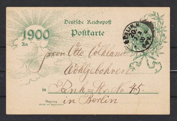 Ganzsache P 43 II  Aae  BERLIN 1.1.00  (s26029)