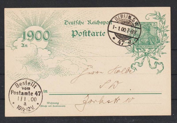 Ganzsache P 43 II  Bbd  BERLIN 1.1.00  (s26029)