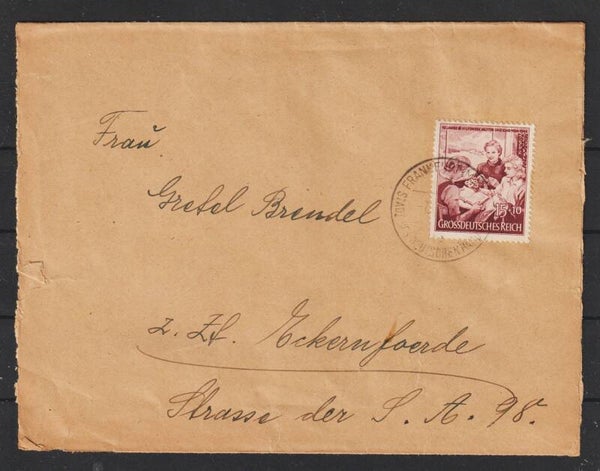 MiNr. 872 auf Brief FRANKFURT (MAIN) 7.7.44   (s26030)