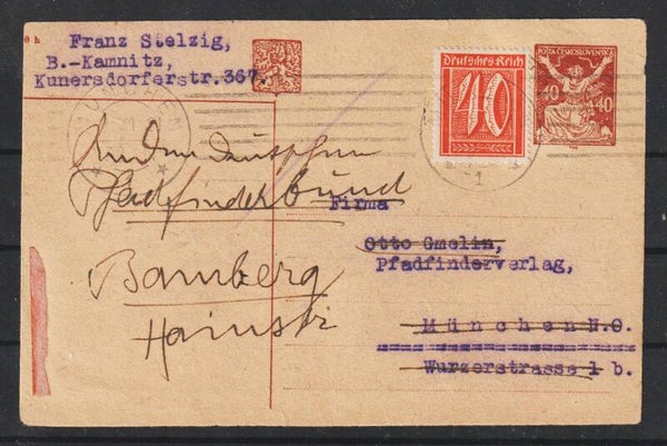 Ganzsache MÜNCHEN 27.10.19 (s26031)