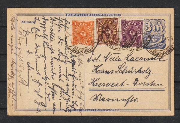 Ganzsache P 150 BECKHAUSEN 27.6.23  (s26030)