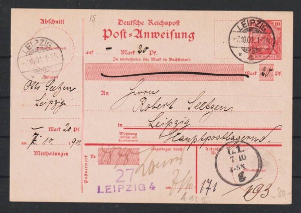Postanweisung A 13 II gestempelt  (s26049)
