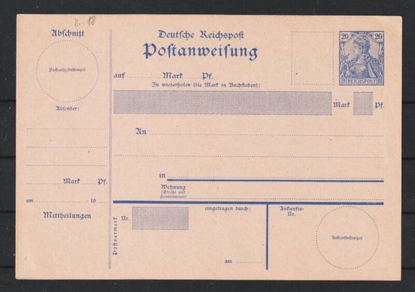 Postanweisung A 18  (s26050)