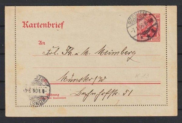Kartenbrief K 13  BECKUM 7.1.06   (s26053)