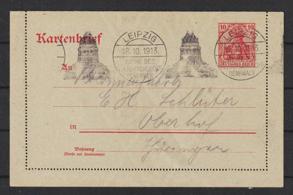 Kartenbrief K 21  LEIPZIG 18.10.1913    (s26053)
