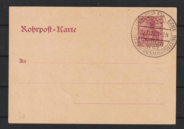 Rohrpost Karte RP 20 Sonderstempel   (s26055)