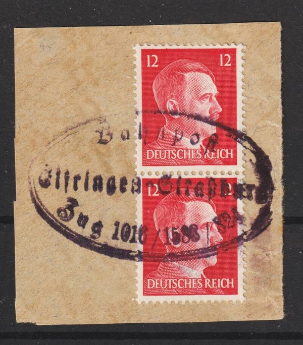 Briefstück, Bahnpoststempel:"Bahnpost Elfringen-Straßburg  (s26059)