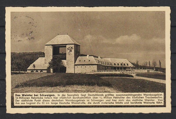 MiNr. 516 AK "Das Weintor ..." SCHWEIGEN  26.7.39   (s26061)