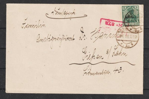 MiNr. 85 Drucksache, Zensiert US No 372, MÜHLHEIM 13.7.19    (s30016)