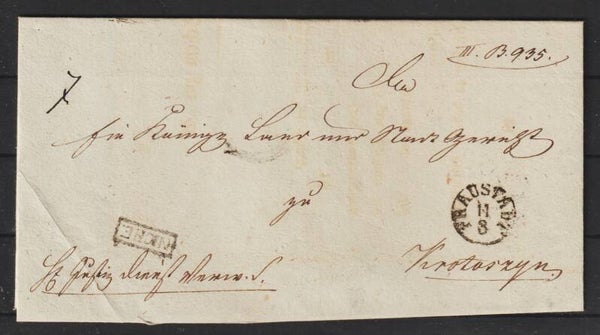 alter Preussen Brief FRAUSTADT  11.3.  (s30030)