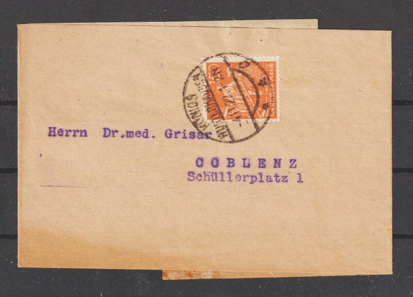 MiNr. 169 Streifband KÖNIGS-WUSTERHAUSEN  4.11.22  (s30041)