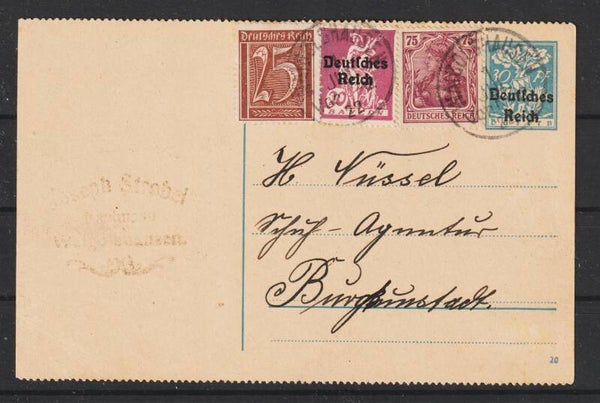 Ganzsache P 128 II  WAIGOLSHAUSEN 1.JUL.22  (s30044)