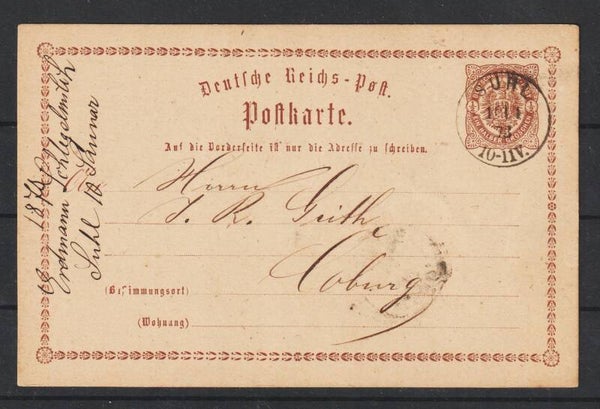 Ganzsache P 1,  K1 SUHL 10.1.73  (s30050)