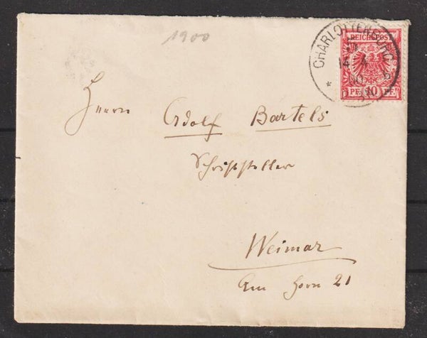 MiNr. 47 auf Brief  CHARLOTTENBURG  14.4.00  (s30054)
