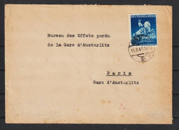 MiNr. 771 EF auf Brief BERLIN 14.6.41 nach Paris, durch OKW geöffnet, zensiert   (s30059)