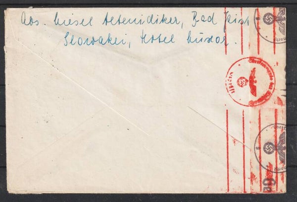 Brief aus der Slowakei, geöffnet + geprüft durch OKW  (s30060)