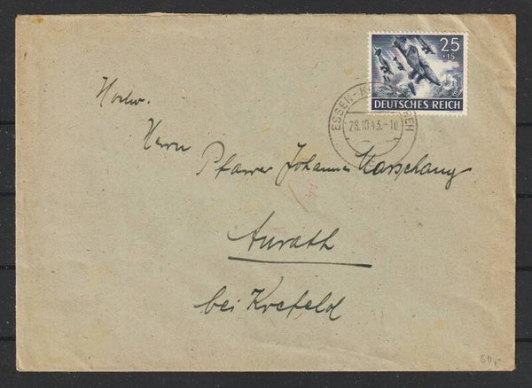 MiNr. 839 auf Brief ESSEN  23.10.43  (s30068)